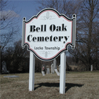 bell oak cemetery sign